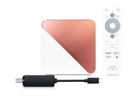 Homatics Box R Plus 4K Android TV + DVB-S2X tuner